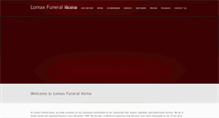 Desktop Screenshot of lomaxfuneralhome.com