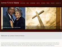 Tablet Screenshot of lomaxfuneralhome.com
